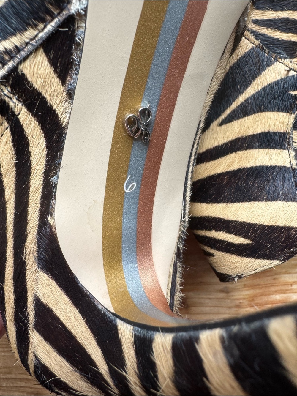Sam Edelman Zebra Heeled Boots Booties 6 - Picture 7 of 9